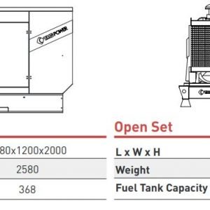 Электрогенератор дизельный TMGPOWER TMG-R 330 (330кВА)